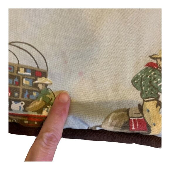 Western Cowboy Rodeo Pillow Cover Sham Handmade Vintage Horse Boy Nursery 26" - Picture 3 of 14